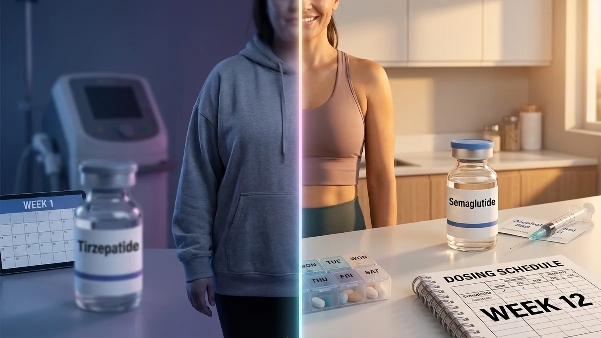 GLP-1 Weight Loss Peptide Protocol: Semaglutide & Tirzepatide Dosing Guide (2026)