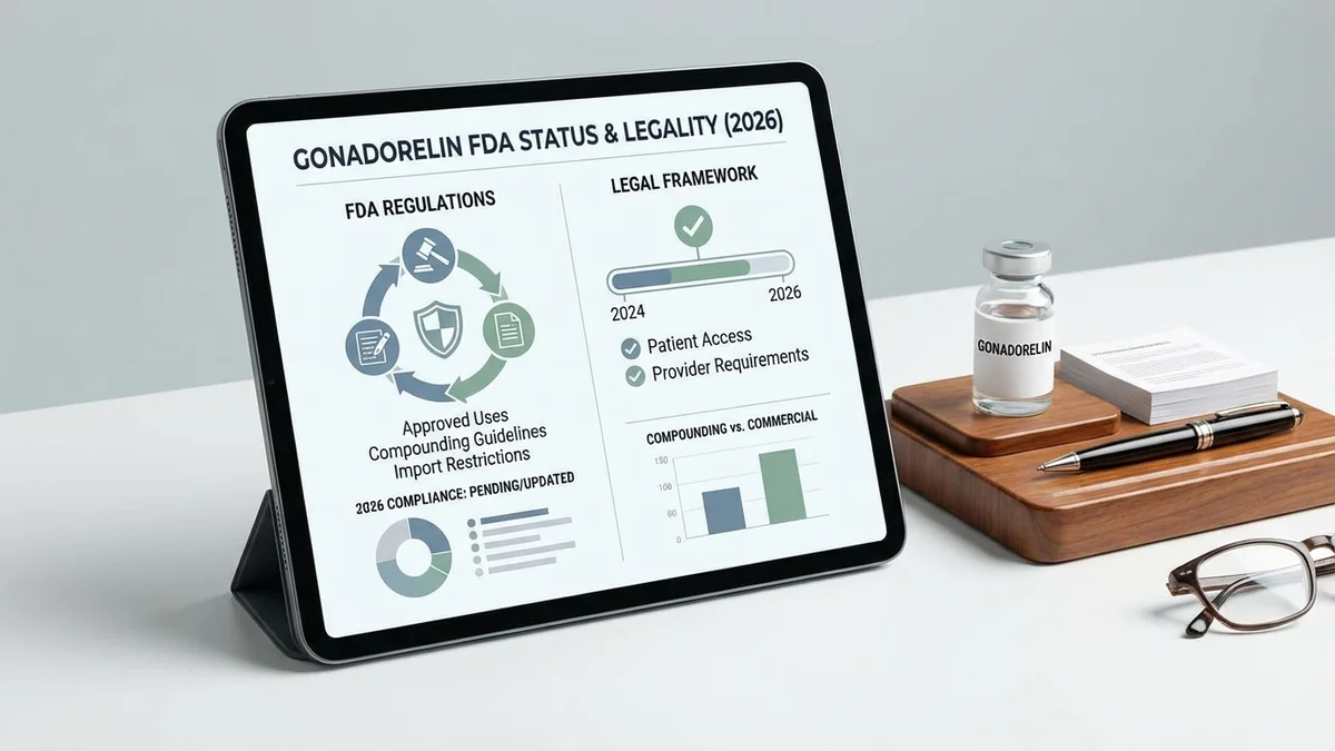 Is Gonadorelin Legal? FDA Status and Regulations Explained (2026)