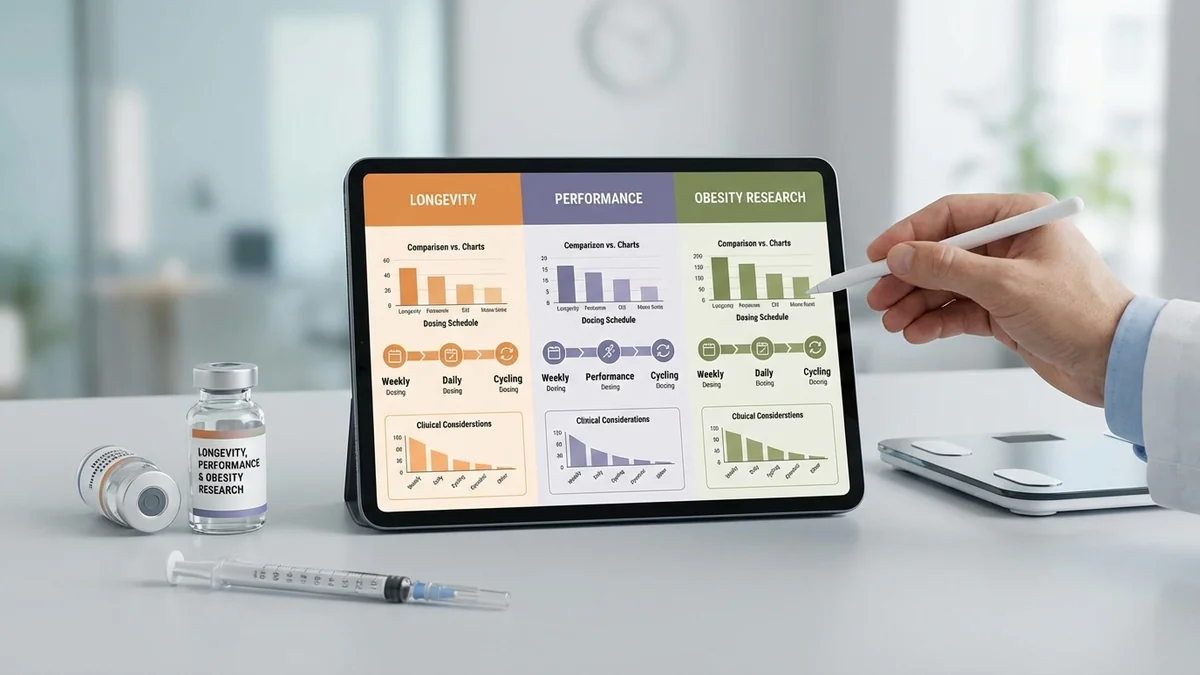Longevity, Performance & Obesity Research Dosing: What Clinics Prescribe and What to Expect