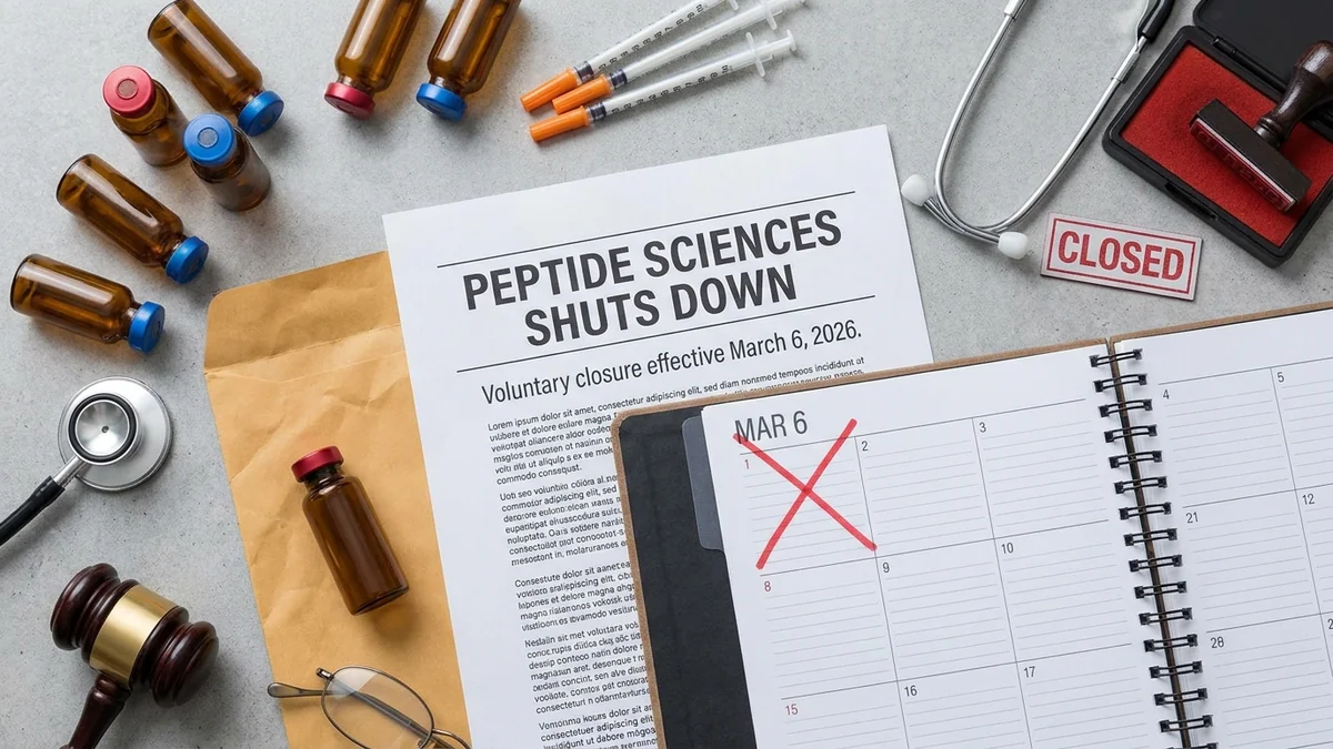 Peptide Sciences Shuts Down: What Happened and What It Means